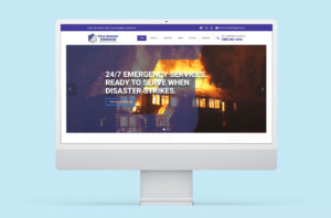 Professional web design transformation showcasing modern UX design.