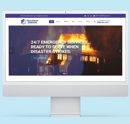 Professional web design transformation showcasing modern UX design.