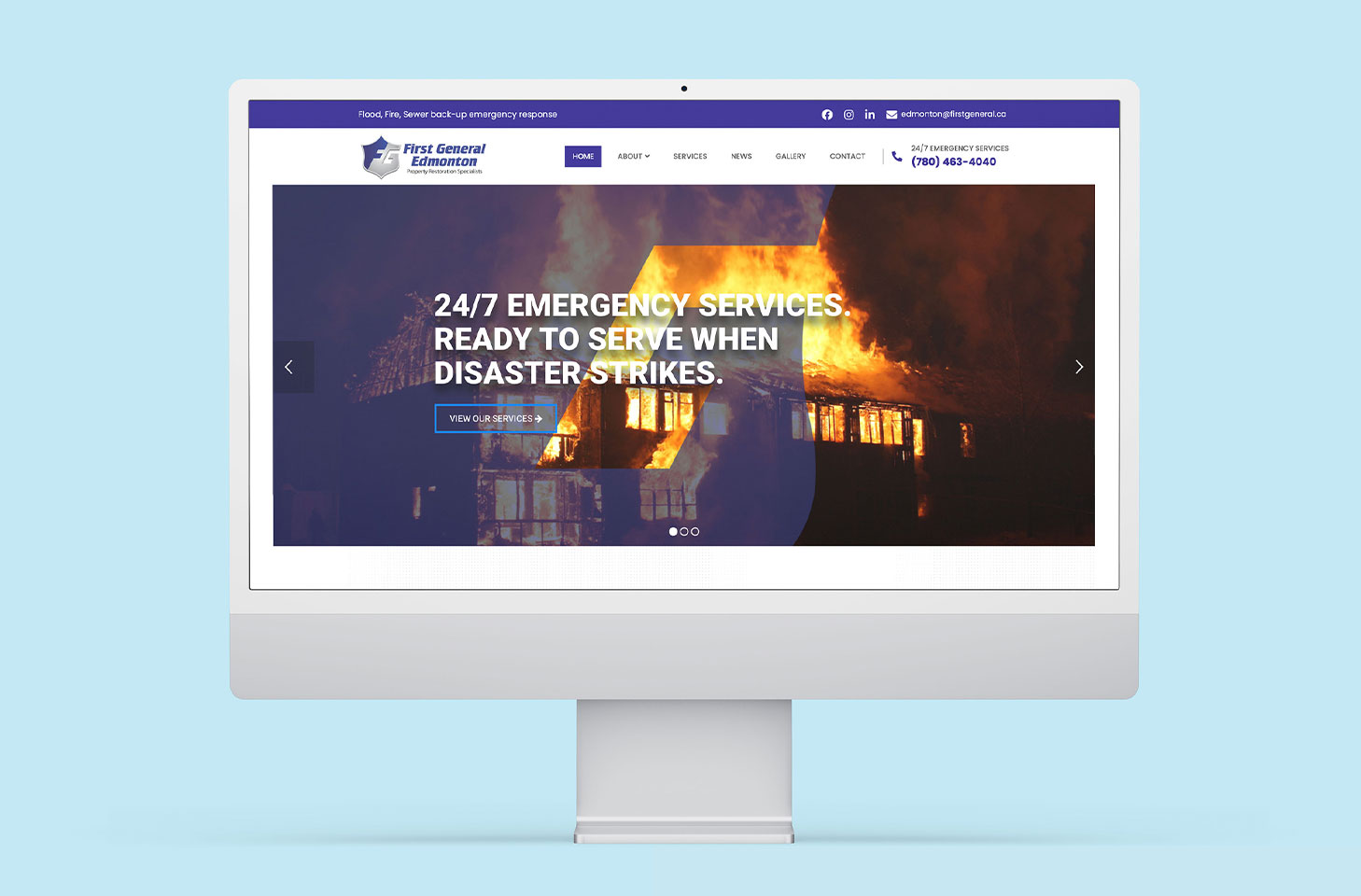 Professional web design transformation showcasing modern UX design.